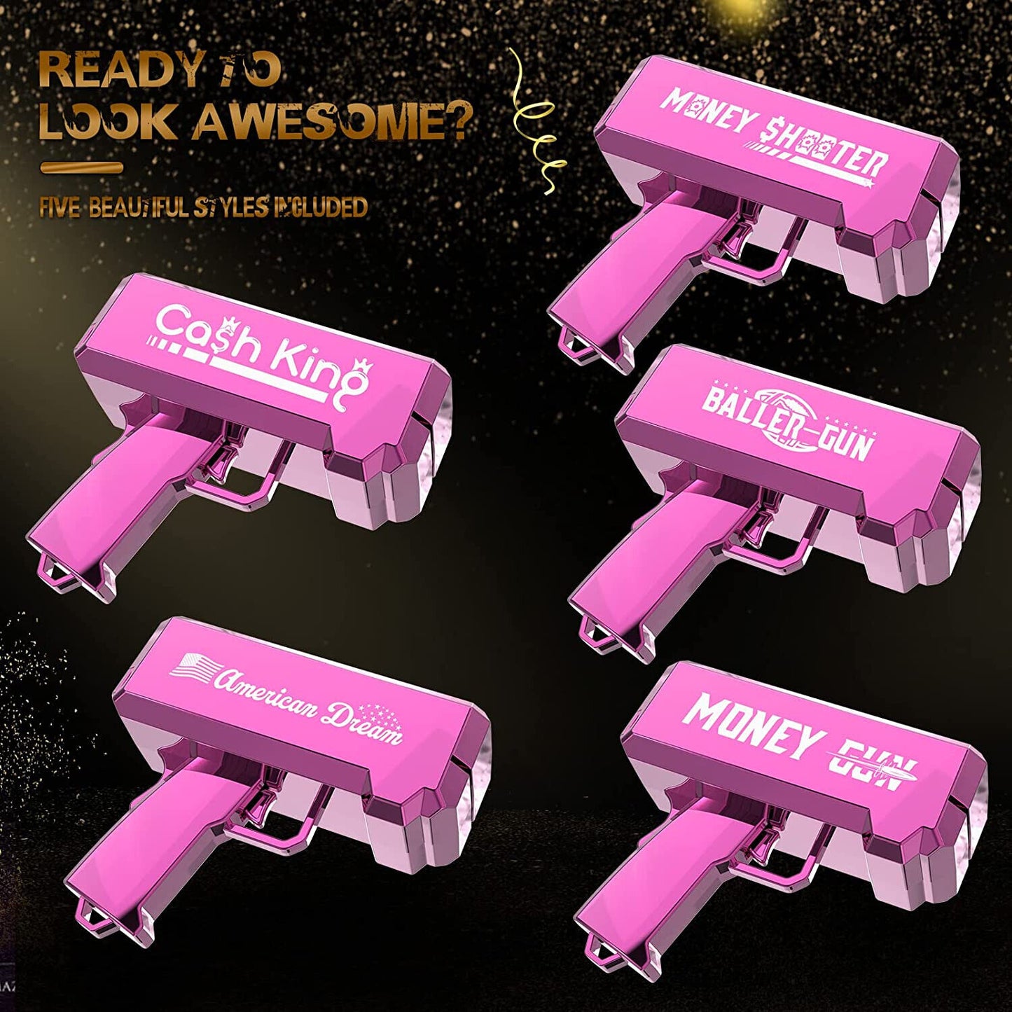 Prop Gun Make it Rain Money Gun for Movies That Look Real Handheld Cash Gun