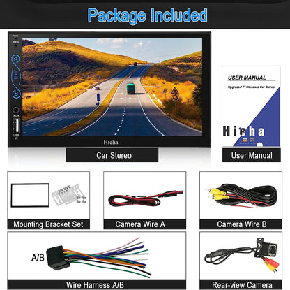 Car Play, Android Auto, MP5, Mirror Link, SWC, Met Oudio/Video-invoer 2-DIN 7" Bluetooth
