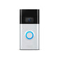 Ring Video Doorbell - 1080p HD video, improved motion detection, Satin Nickel