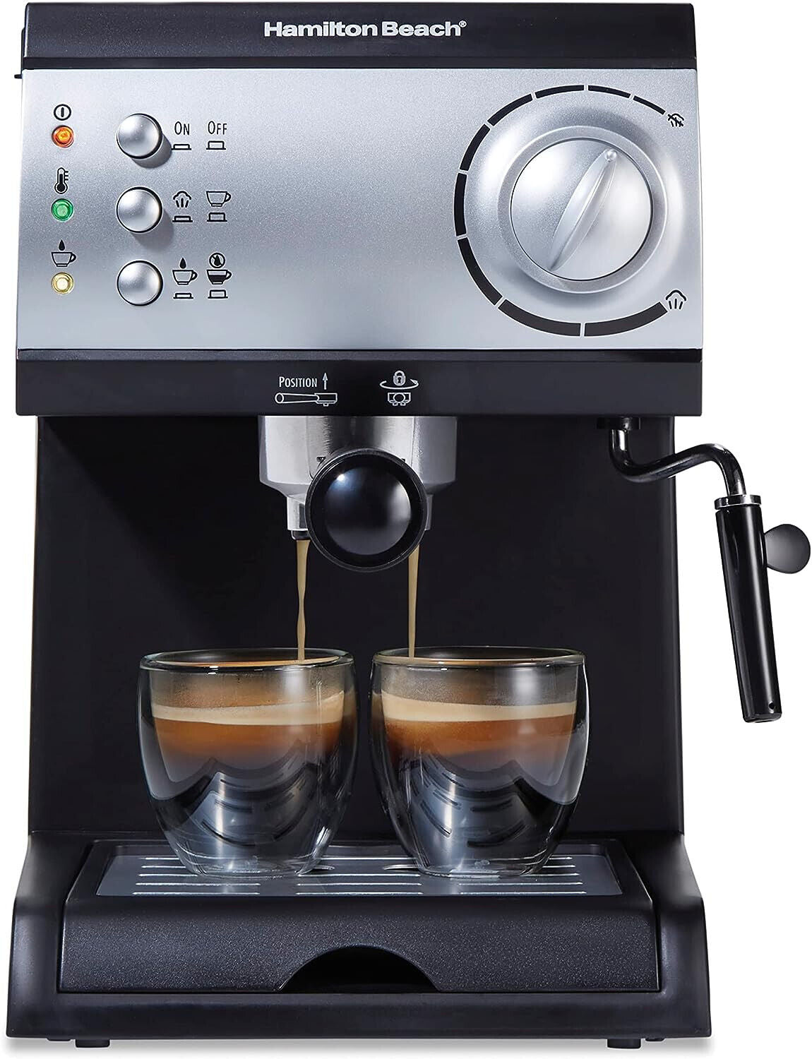 Hamilton Beach 15 Bar Espresso Machine Cappuccino Mocha & Latte Maker W/ FROTHE