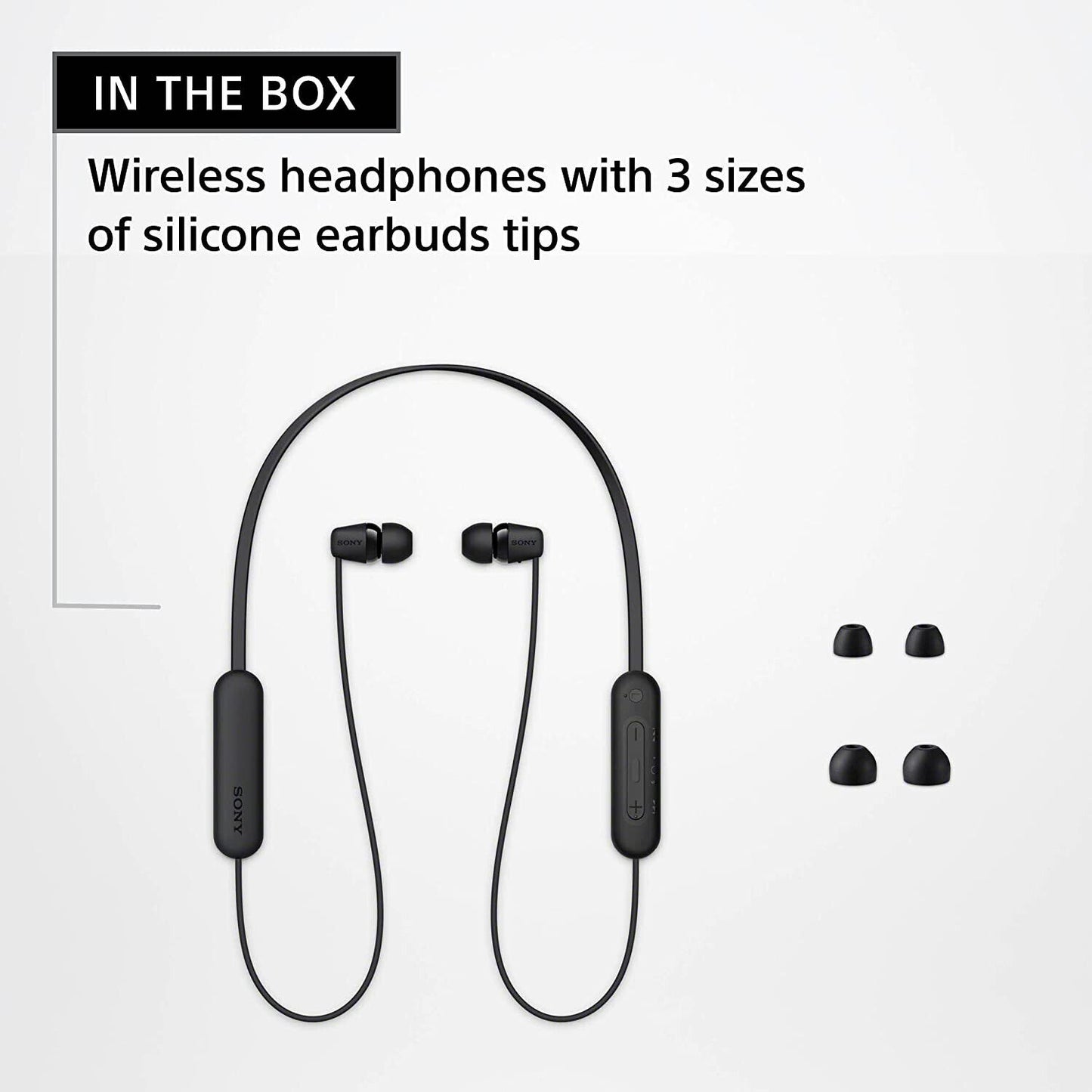 NEW BLUE Sony WC100 Wireless in-Ear Bluetooth Headphones with Built-in Mic -