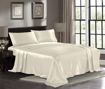 Satynlakens Hotel Luukse Syerige Bed Ekstra Sagte 1800 Mikrovesel - DUBBELBED