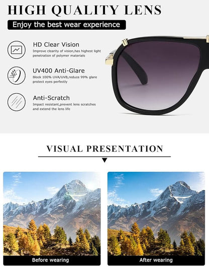 Sonbrille Mans Vroue Unisex Bril Legering Groot Raam Metaal Punkstyl Skild