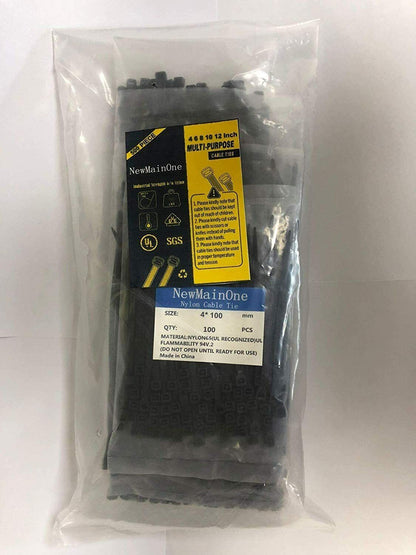 500 Pakke Selfsluitende Kabelbinders, 4+6+8+10+12-duim Breedte 0.16duim Nylon Kabel