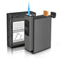 Cigarette Case with Smell Proof Lighter King Size Cigarettes Holder