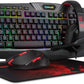 Redragon S101 Wired RGB Backlit Gaming Keyboard,Mouse,Pad & Headset Combo