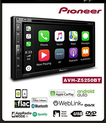 PIONEER 6.8" MULTIMEDIA DVD APPLE CARPLAY ANDROID AUTO BLUETOOTH STEREO ONTVANGER