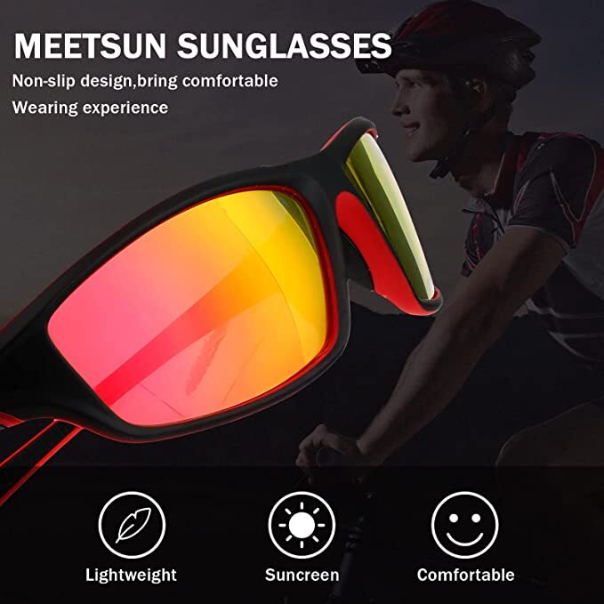 4 Pairs Unisex Polarized Sunglasses UV Protection Sports Driving Glasses Sports