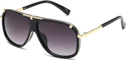 Sonbrille Mans Vroue Unisex Bril Legering Groot Raam Metaal Punkstyl Skild