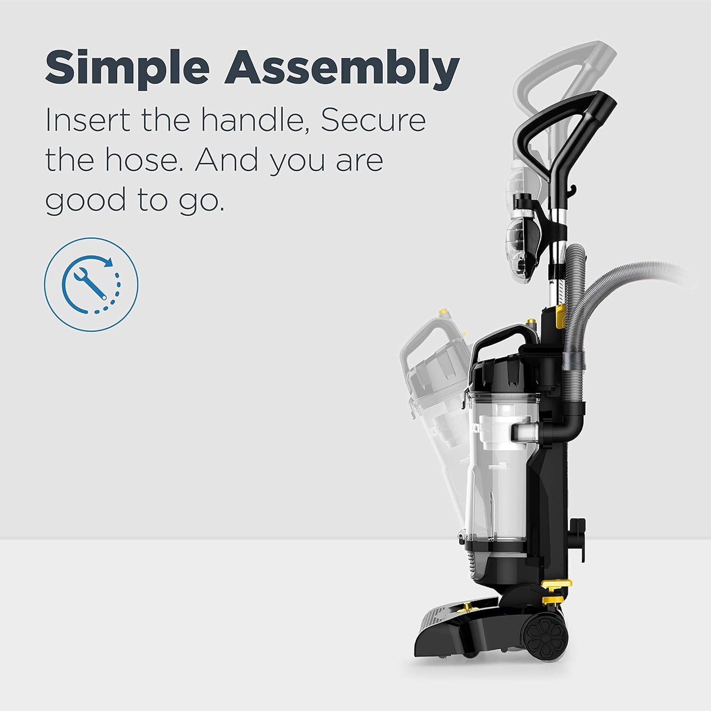 EUREKA PowerSpeed Lightweight PET Carpet Floor Powerful Upright Vacuum Cleaner