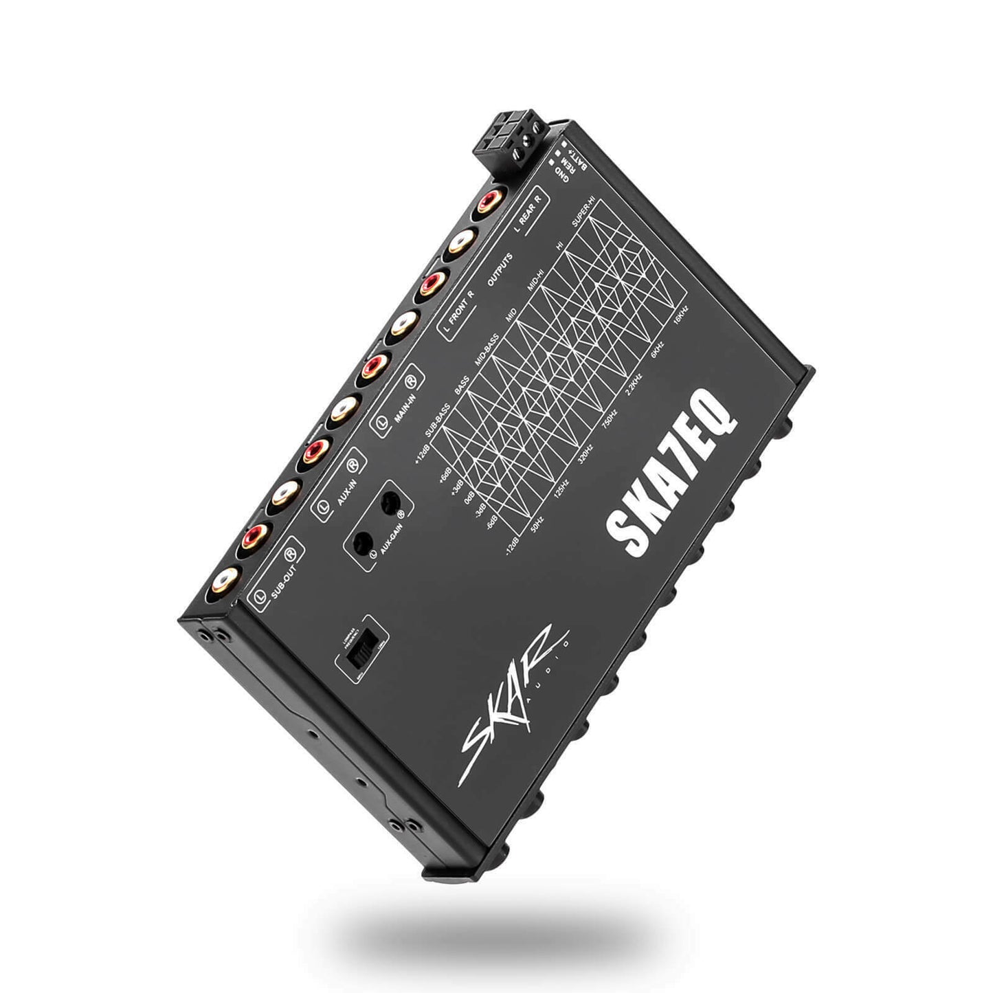 NEW SKAR AUDIO SKA7EQ 7 BAND 1/2 DIN CAR AUDIO EQ W/ FRONT REAR AND SUB OUTPUT