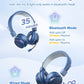 NAVY BLUE BTH03 Kids Bluetooth Headphones Safe Volume, Colorful LED LIGHTS