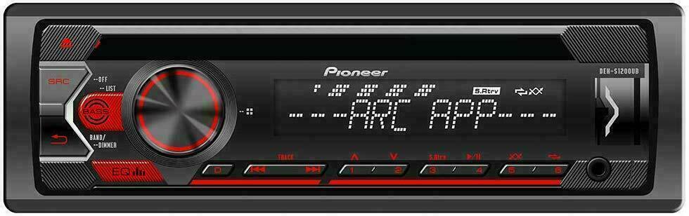 Pioneer DEH-S1200UB Single 1-DIN CD MP3 Player Android MIXTRAX USB AUX STEREO