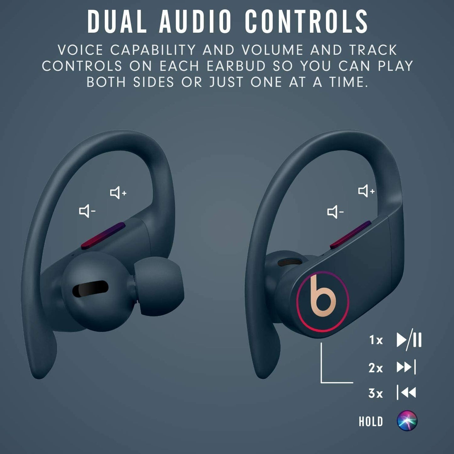 Powerbeats Pro Wireless Earbuds Apple H1 Chip Class 1 Bluetooth Headphones-NAVY