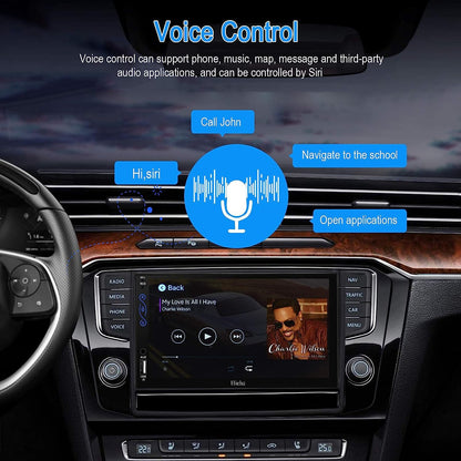 2-DIN 7" Bluetooth-motor speel, Android Auto, MP5, Mirror Link, SWC, Met Oudio/Video-invoer