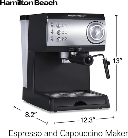 15 Bar Espresso Masjien Cappuccino Mokka & Latte Maker MET SKUIMER Hamilton Beach