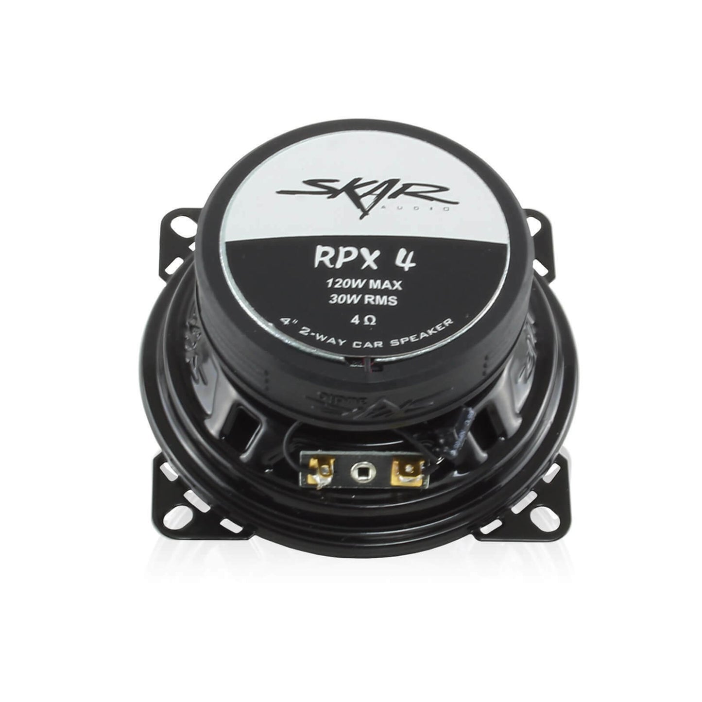 PAIR  NEW SKAR AUDIO RPX4 120 WATT 4-INCH 2 WAY COAXIAL CAR SPEAKERS -