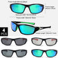 4 Pairs Unisex Polarized Sunglasses UV Protection Sports Driving Glasses Sports