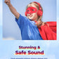 RED BTH03 Kids Bluetooth Headphones Safe Volume, Colorful LED Lights, 25Hour