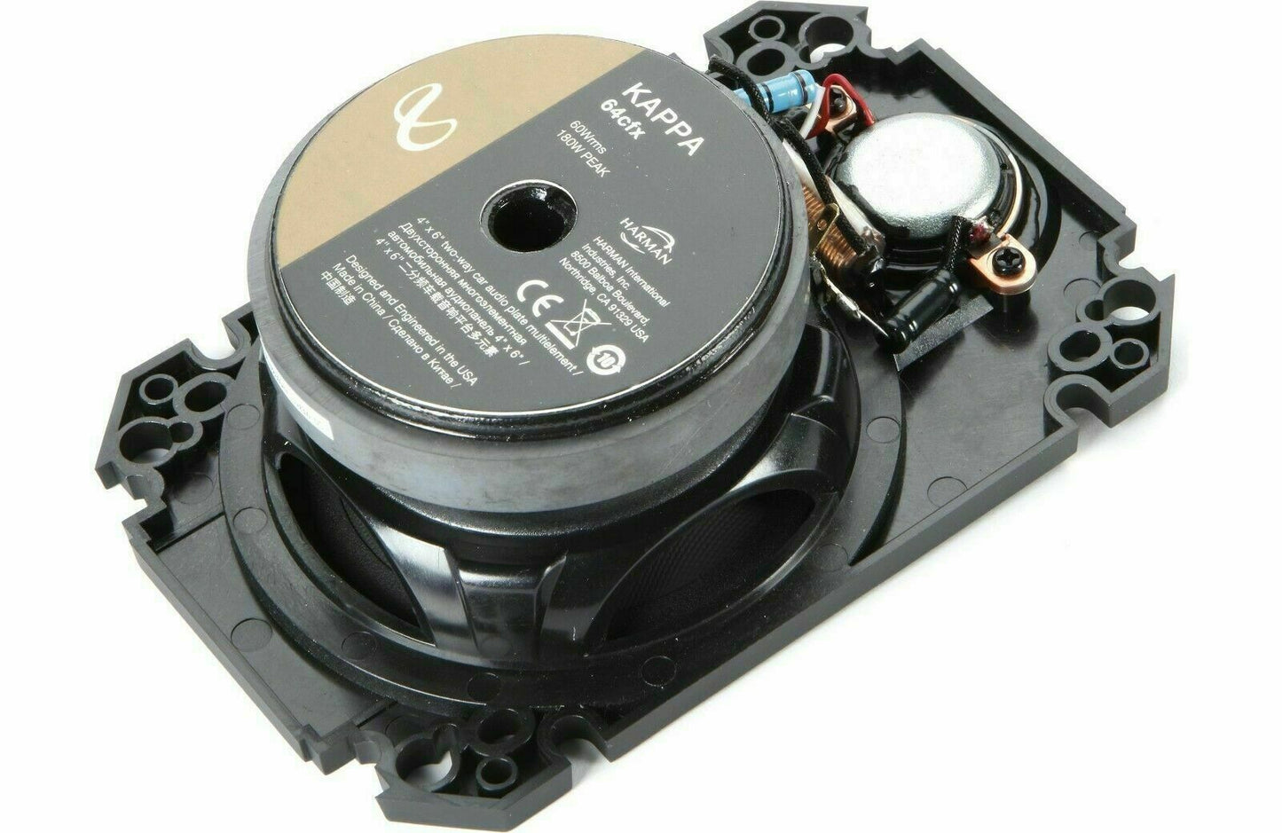 INFINITY KAPPA  4x6" 180 WATT 2-WAY PLATE CAR AUDIO SPEAKERS - NEW