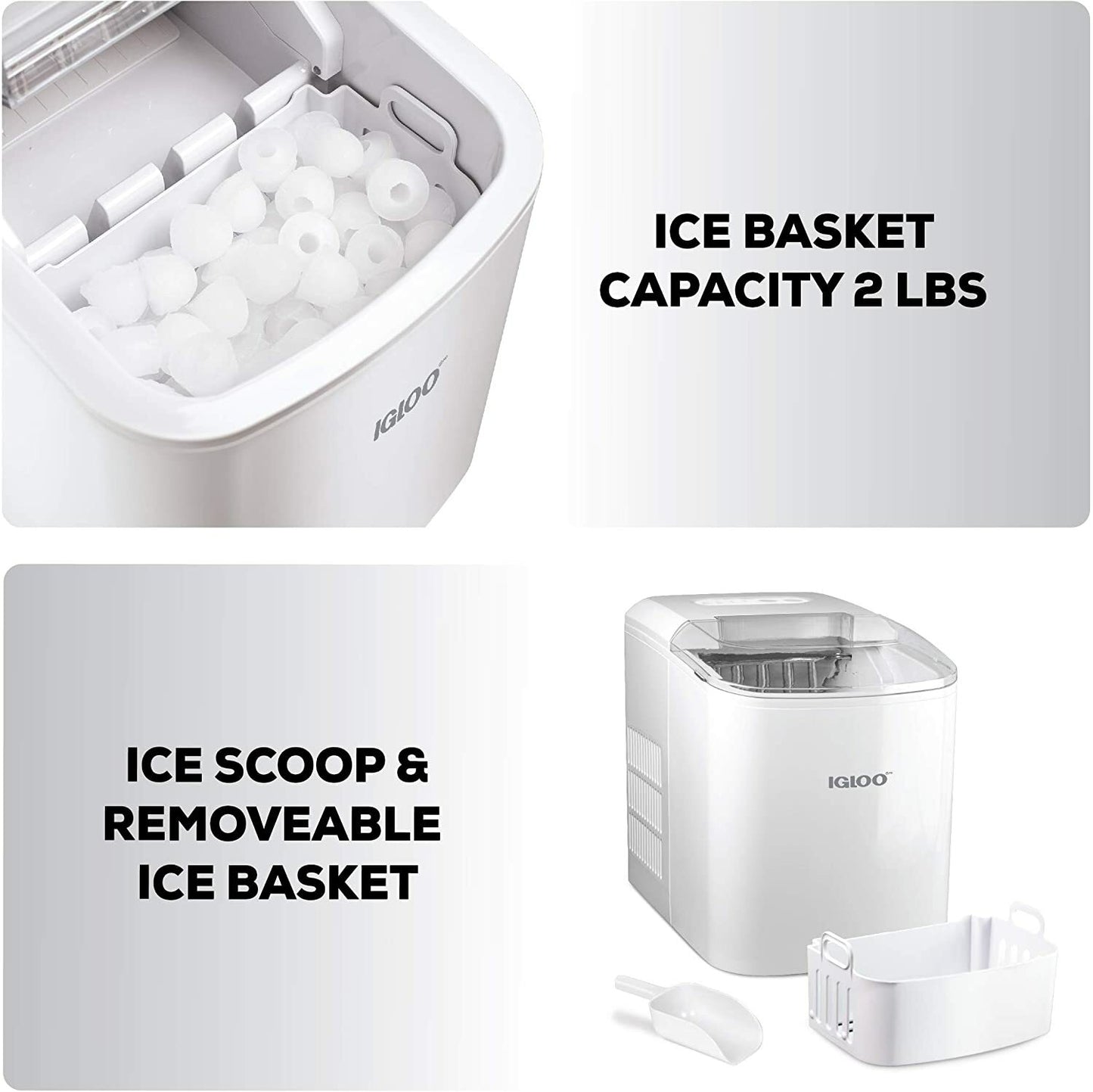 Automatic Portable Electric Countertop Ice Maker Machine 26 POUNDS in 24 Hours
