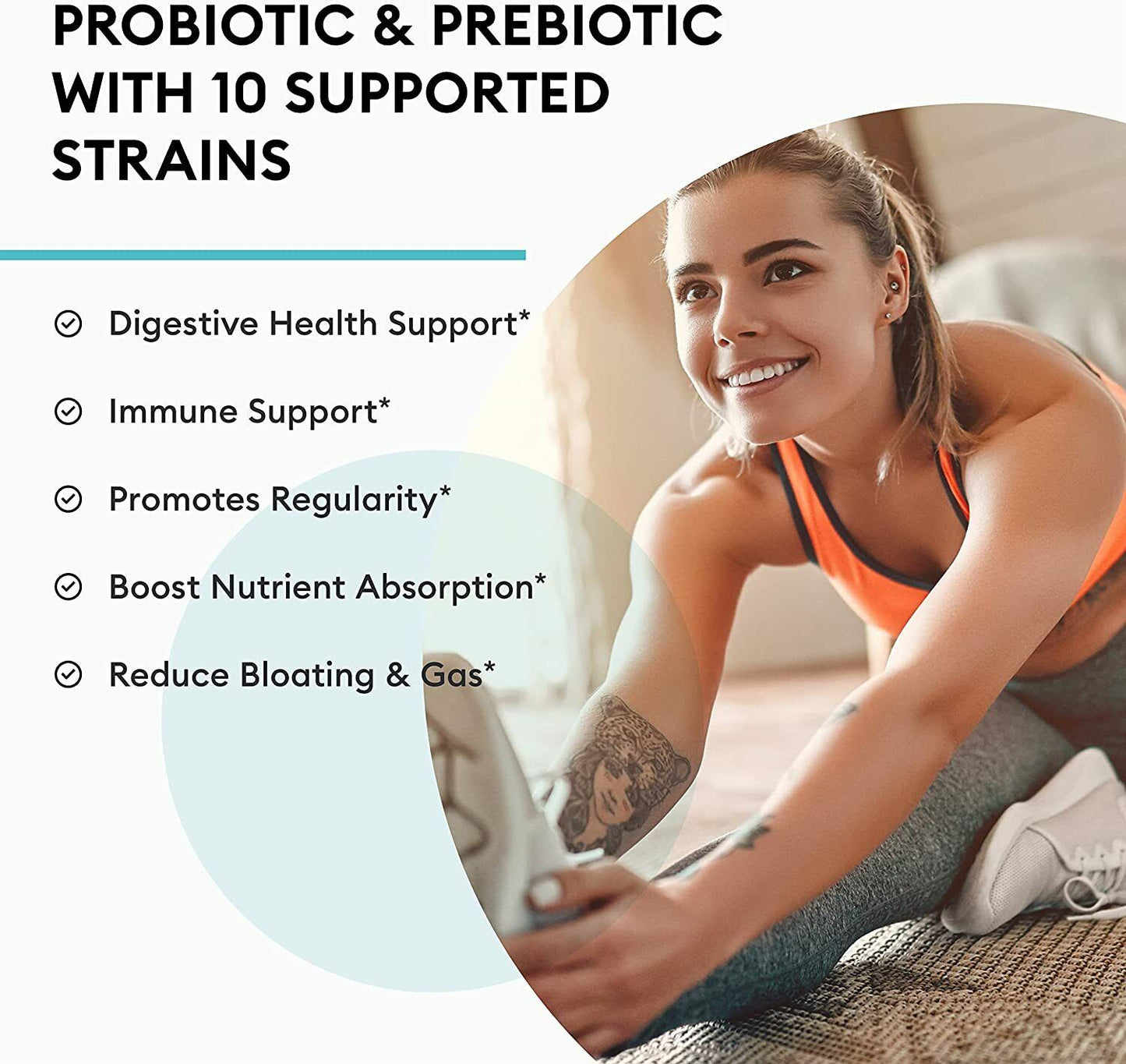 Probiotics for Women and Men, Natural, 60 Billion CFU - Probiotic Supplement