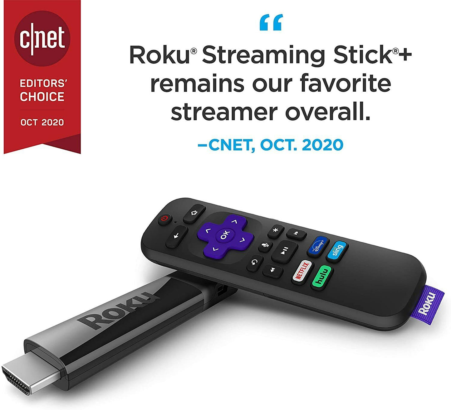 Roku Streaming Stick+ | HD/4K/HDR Streaming Device with Long-range Wireless NEW