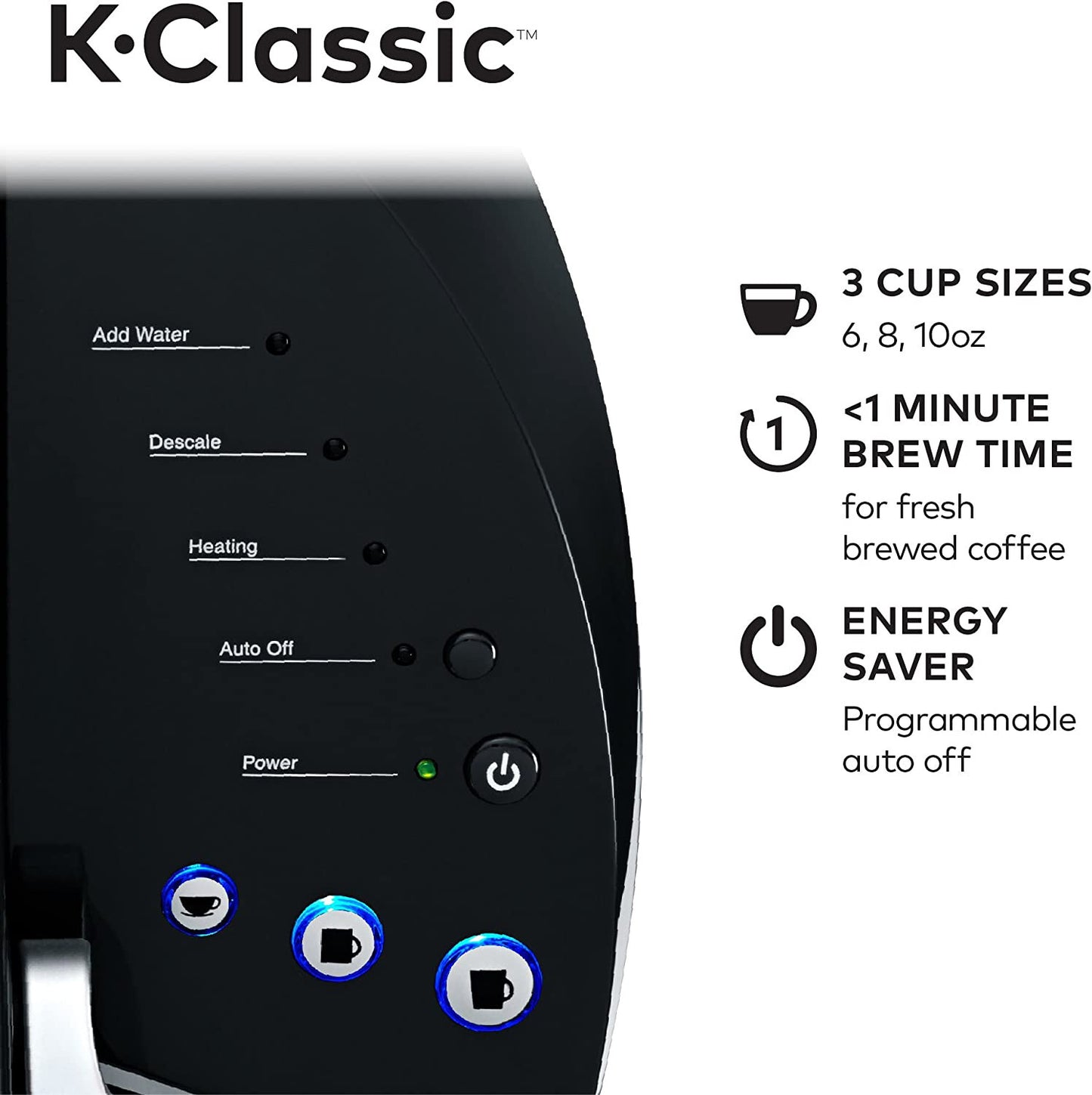 Keurig K-Classic Coffee Maker K-Cup Pod, Single Serve, Programmable, 6 to 10 oz.