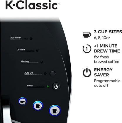 Keurig K-Classic Koffiemaker K-Cup Peul, Enkelbediening, Programmeerbaar, 6 tot 10 oz.