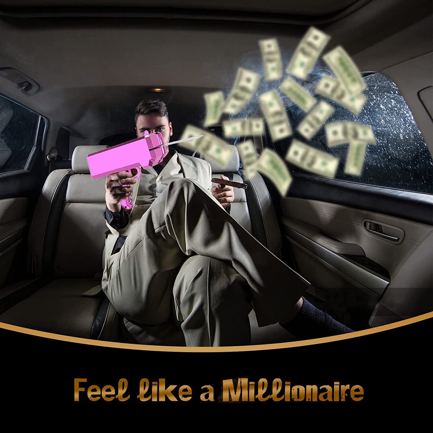 Prop Gun Make it Rain Money Gun for Movies That Look Real Handheld Cash Gun