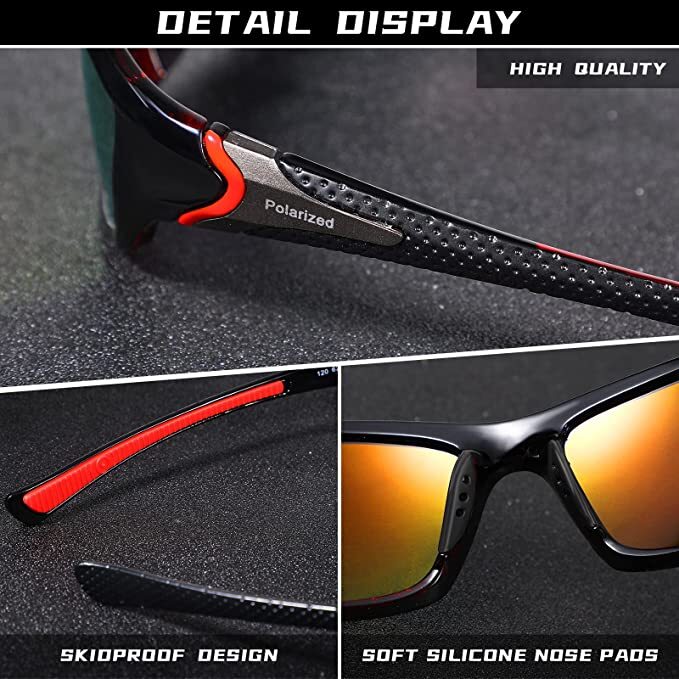 4 Pairs Unisex Polarized Sunglasses UV Protection Sports Driving Glasses Sports