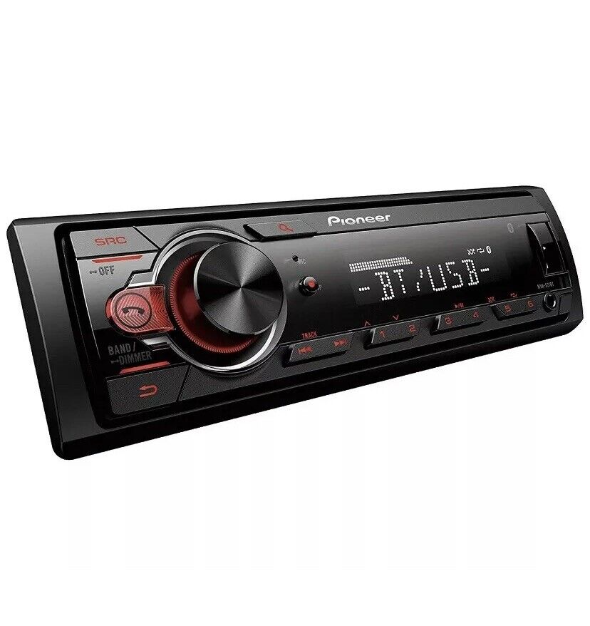 Pioneer MVH-S21BT Stereo Single DIN Bluetooth In-Dash USB MP3 Auxiliary AM/FM