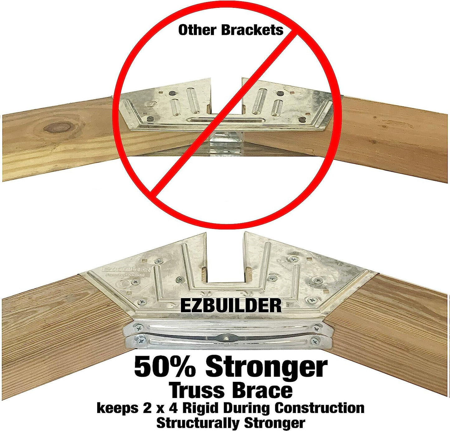 EZBUILDER 50 Structurally Stronger Truss Design Easy Shed Kit Builds 6in–14in