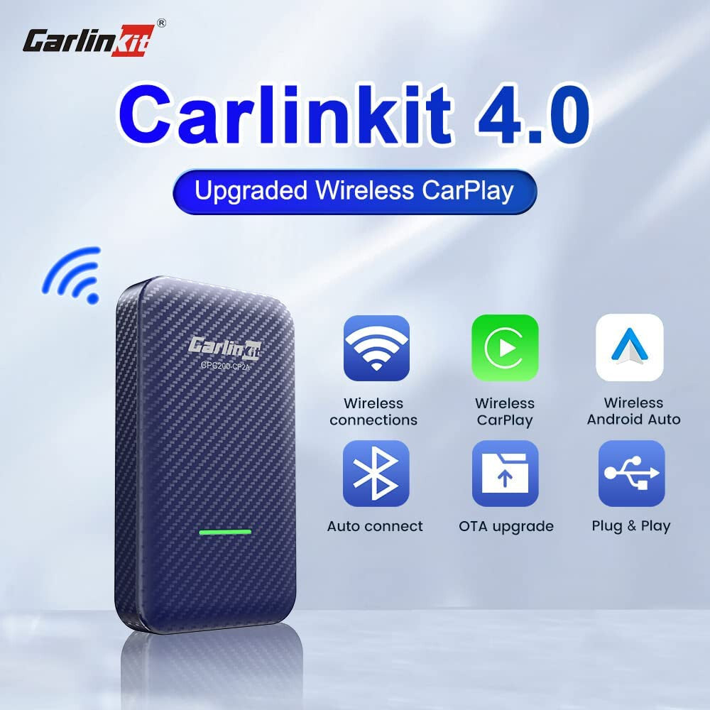CarPlay & Android  Adapter FOR Factory Wired CAR PLAY 4.0 Auto Connect Wireless