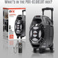 Rechargeable Portable Speaker | 8" Woofer | 2,600 Watts | Bluetooth, AUX -SILVER