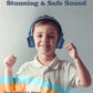 BLUE BTH03 Kids Bluetooth Headphones Safe Volume, Colorful LED Lights, 25 Hour