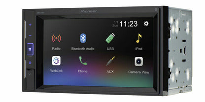 Pioneer DMH Dubbel 2 DIN MP3/WMA 6.2" LCD Bluetooth