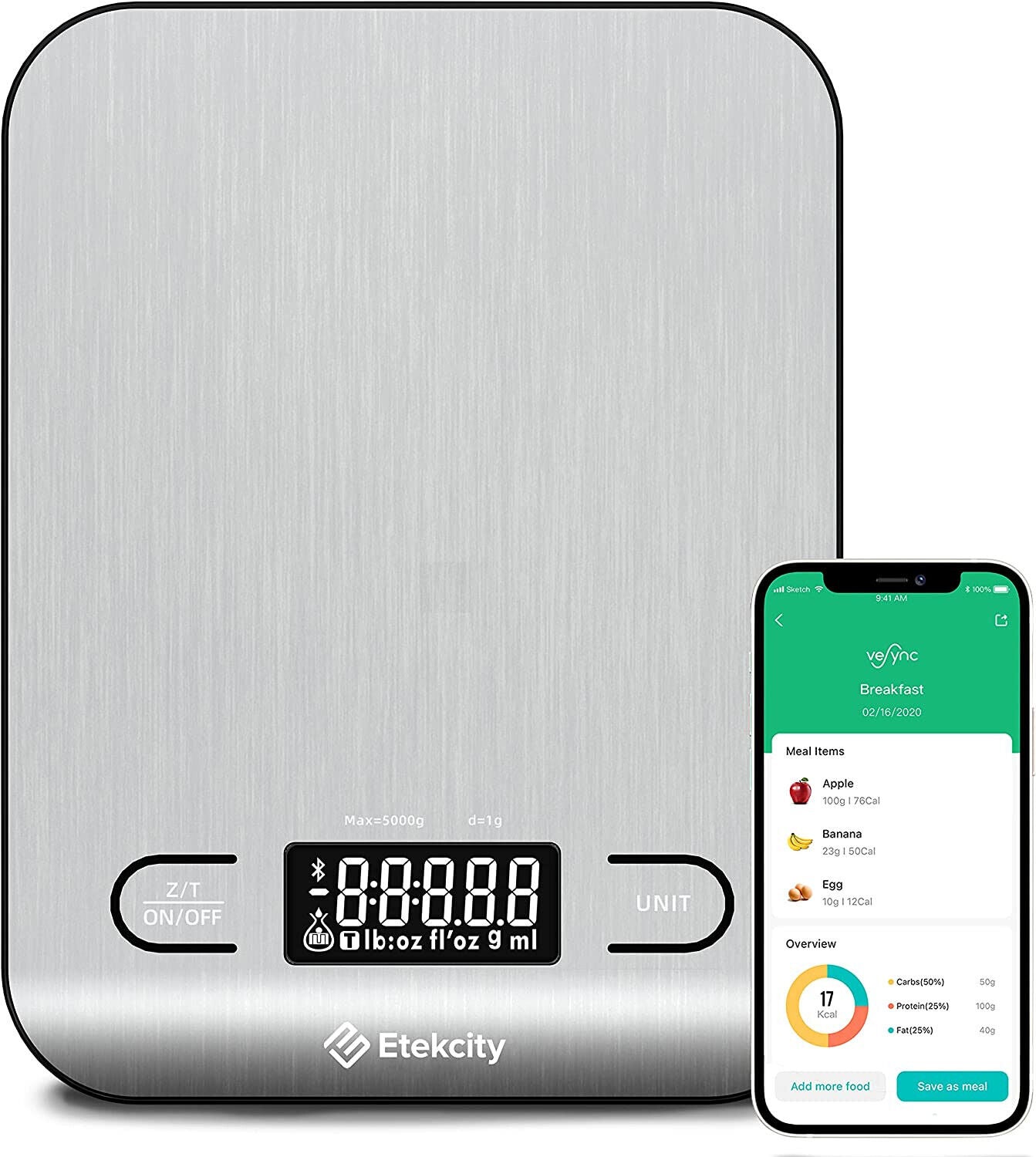 Digital Grams and Ounces for Weight Loss Keto Baking Etekcity Food Kitchen Scale