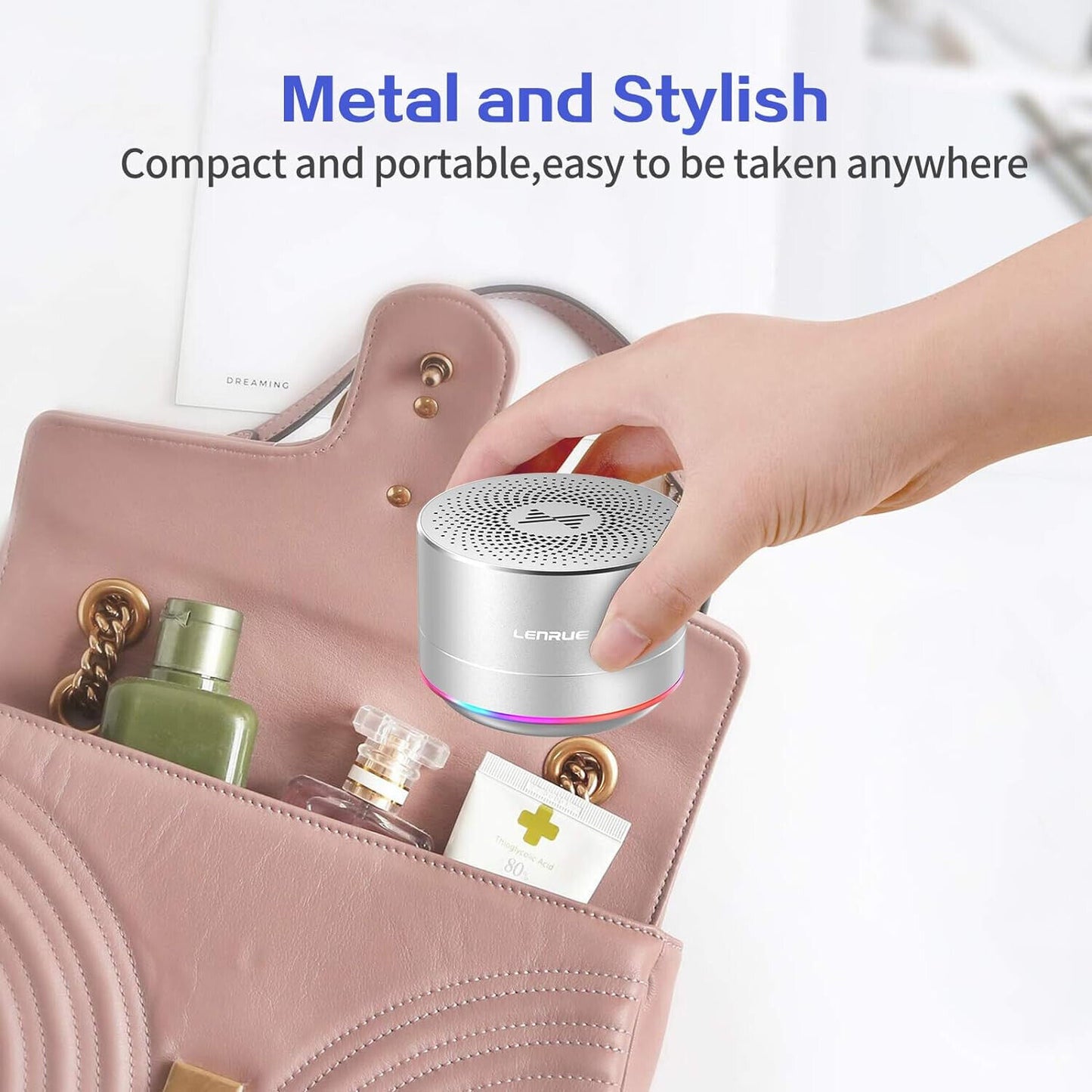 NEW Portable Bluetooth Speakers Wireless Speaker with Clear Sound Long Playtime