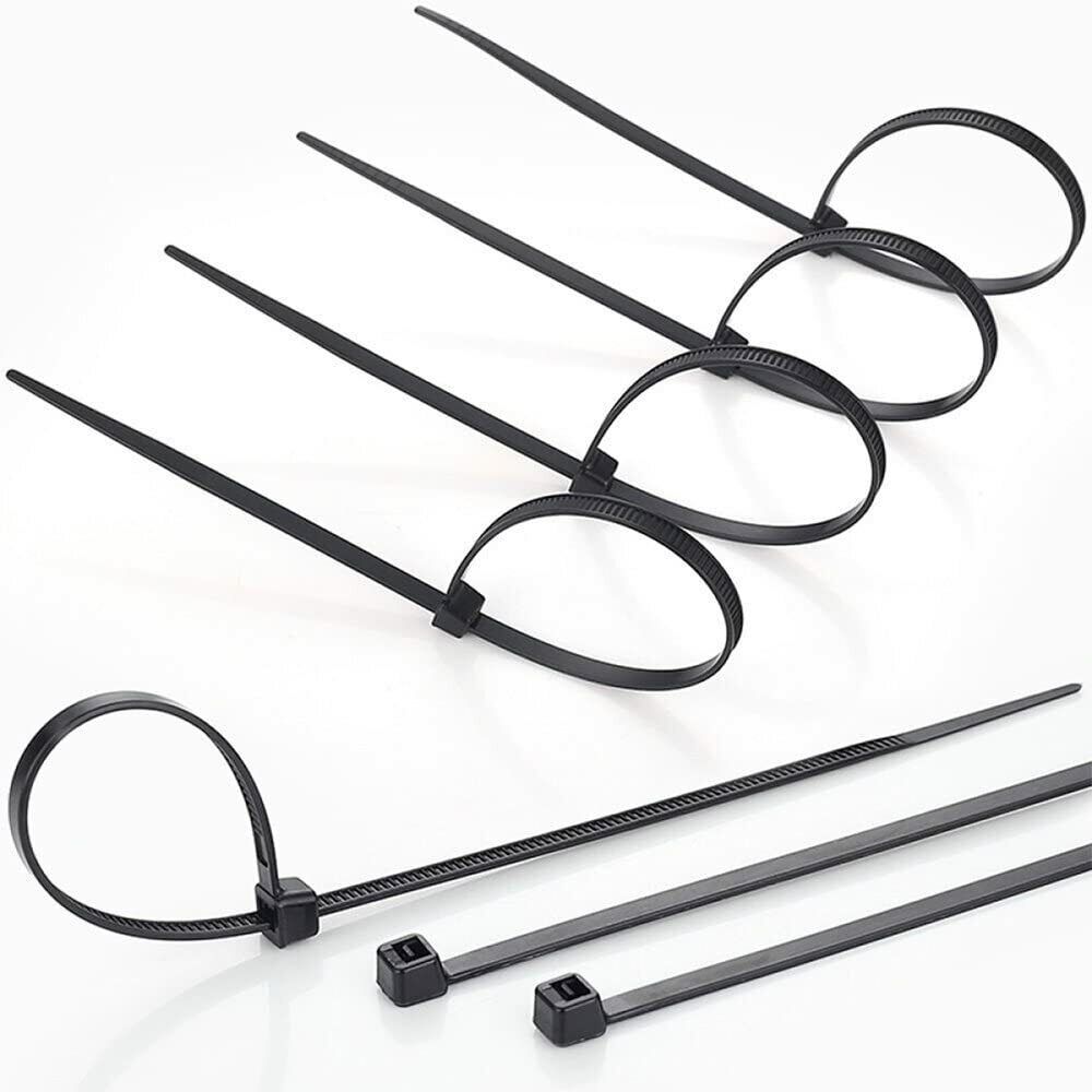 Width 0.16inch Cable Zip Ties,500 Packs Self-Locking 4+6+8+10+12-"  Nylon Cable