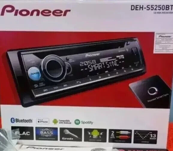 Pioneer DEH-S5250BT Shortwave Bluetooth FM AM SW RDS USB IPod Car Stereo Radio