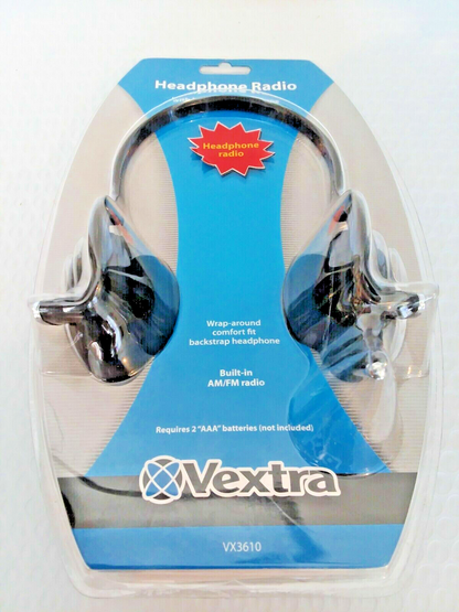 Draagbare Walkman Radio Vextra VX3610 Ingeboude AM/FM Radio Koptelefoon Kopstel