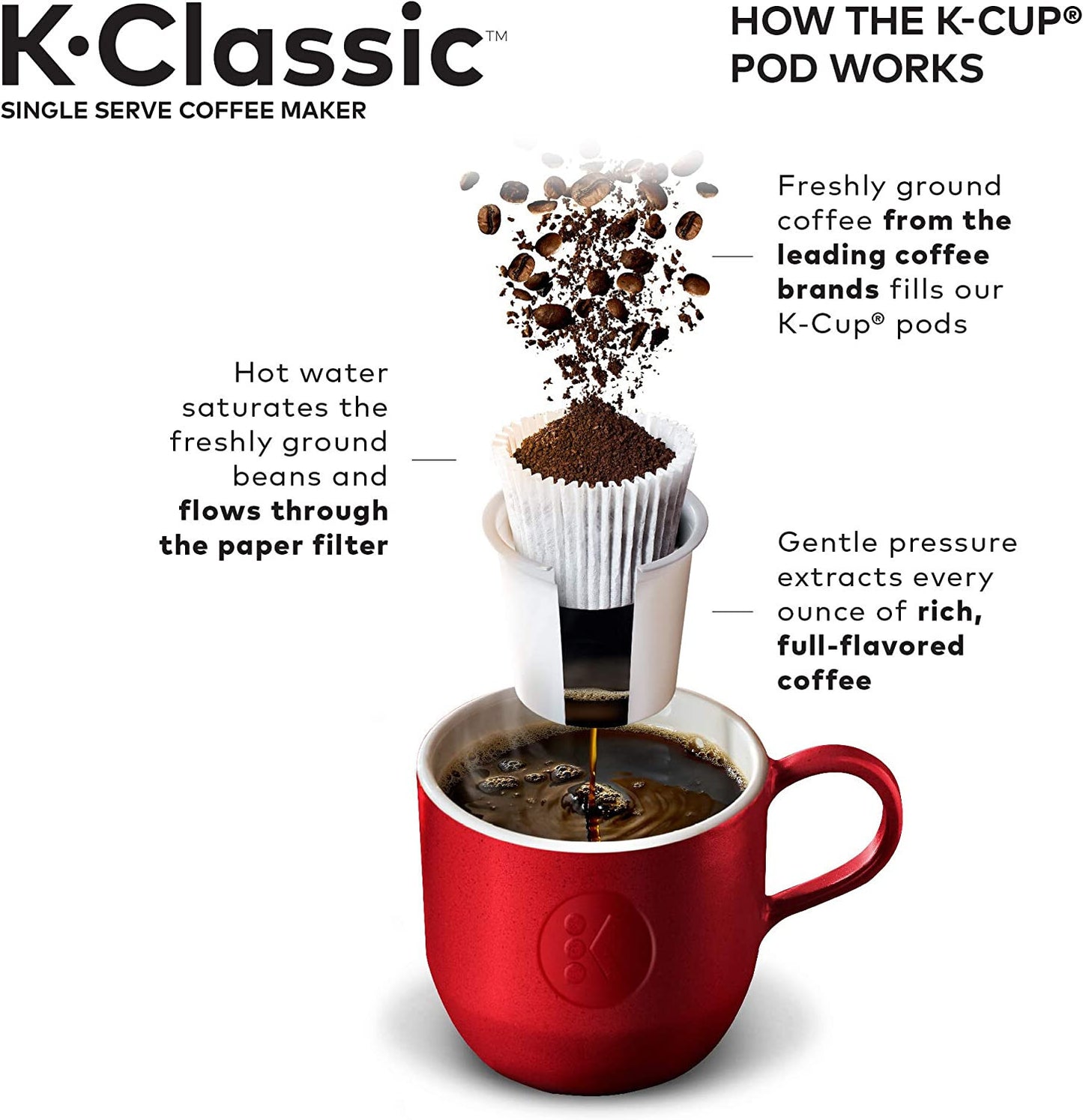 Keurig K-Classic Single Serve Coffee Maker W/ Keurig Variety Pack 40 K-Cup Pods