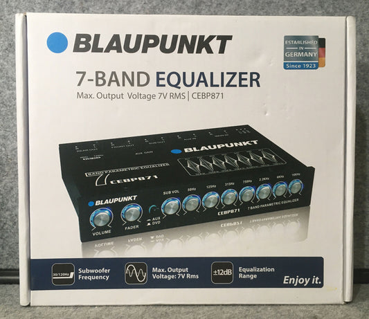 Blaupunkt CEBP871 7-Band Car Audio Graphic Auxiliary Input Equalizer CEBP871