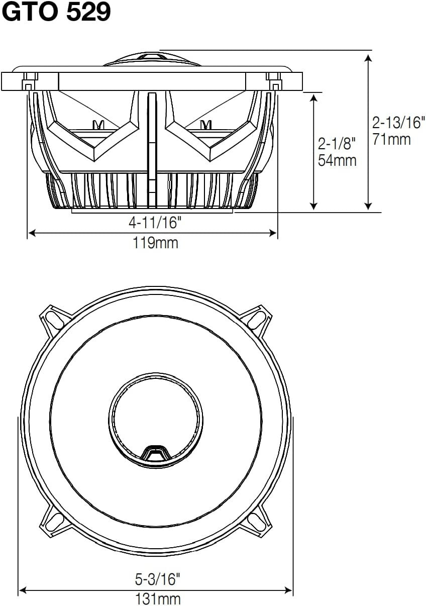 NEW GTO609C Premium 6.5-Inch Component Speaker Hign Quality CAR Speakers System