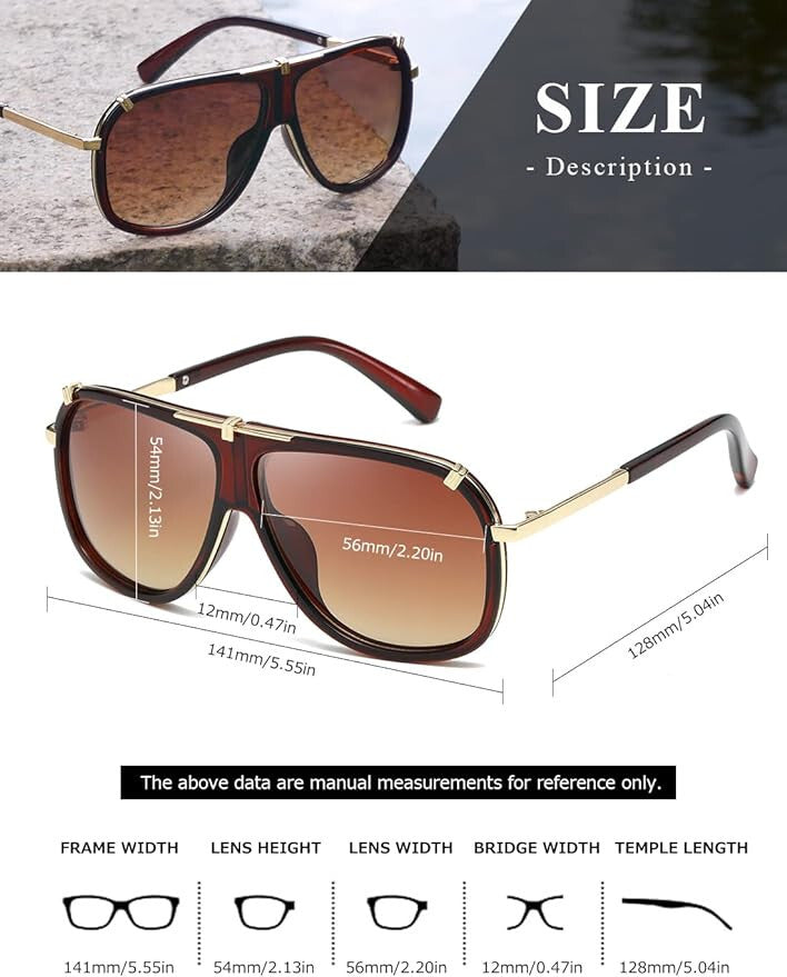 Sunglasses Men Women Unisex  Goggle Alloy Big Frame Metal Punk Style Shield