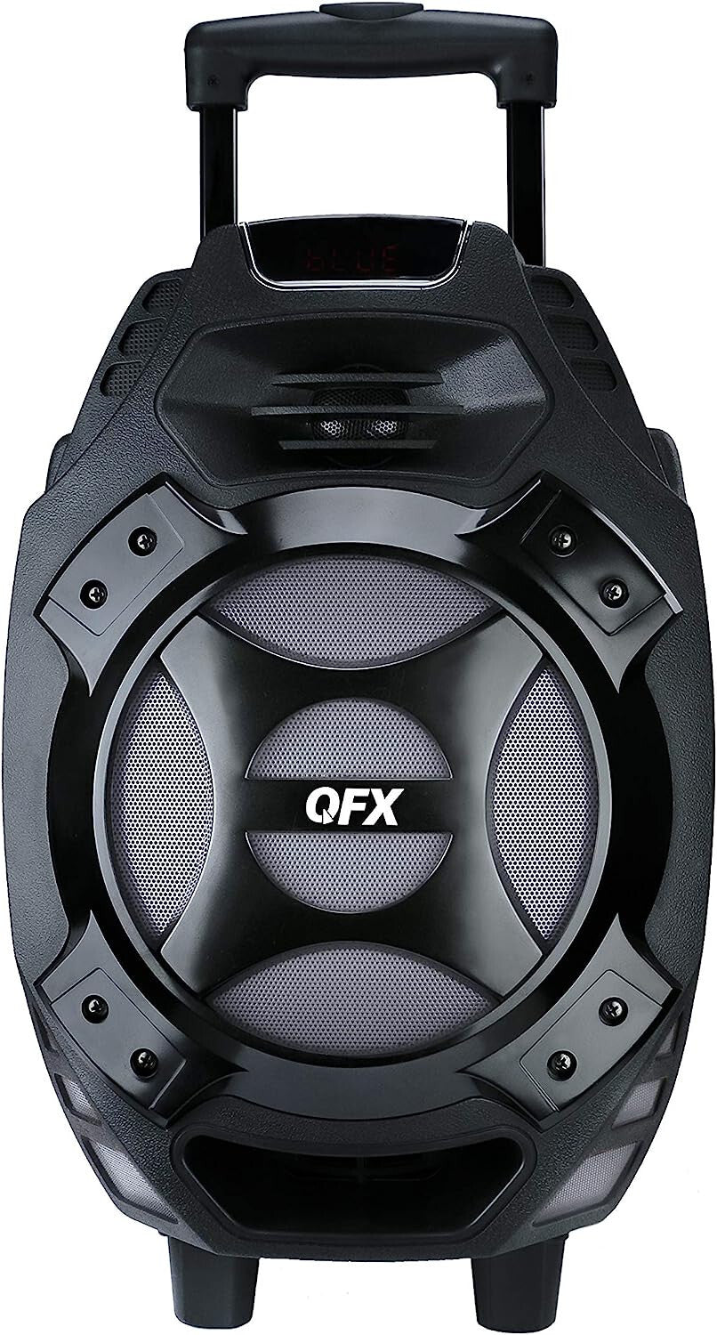 Rechargeable Portable Speaker | 8" Woofer | 2,600 Watts | Bluetooth, AUX -SILVER