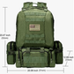 Tactical Military Army Rucksack 60L Assault Detachable Molle Backpack GRNPATCH
