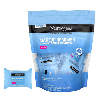 Neutrogena Grimeringverwyderaar Gesigsreinigingsdoekies Enkelinge, Daaglikse Gesigsdoekies