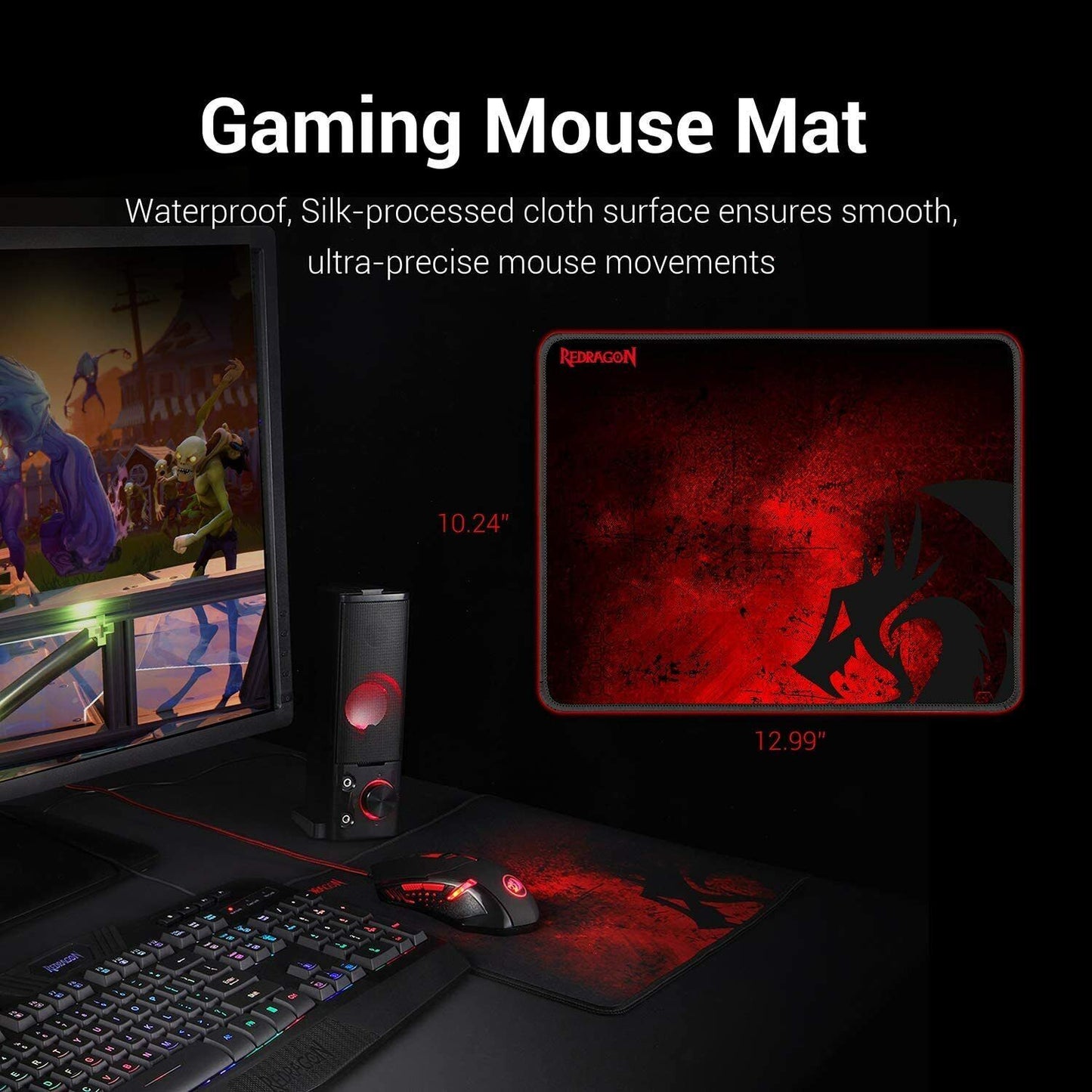 Redragon S101 Wired RGB Backlit Gaming Keyboard,Mouse,Pad & Headset Combo